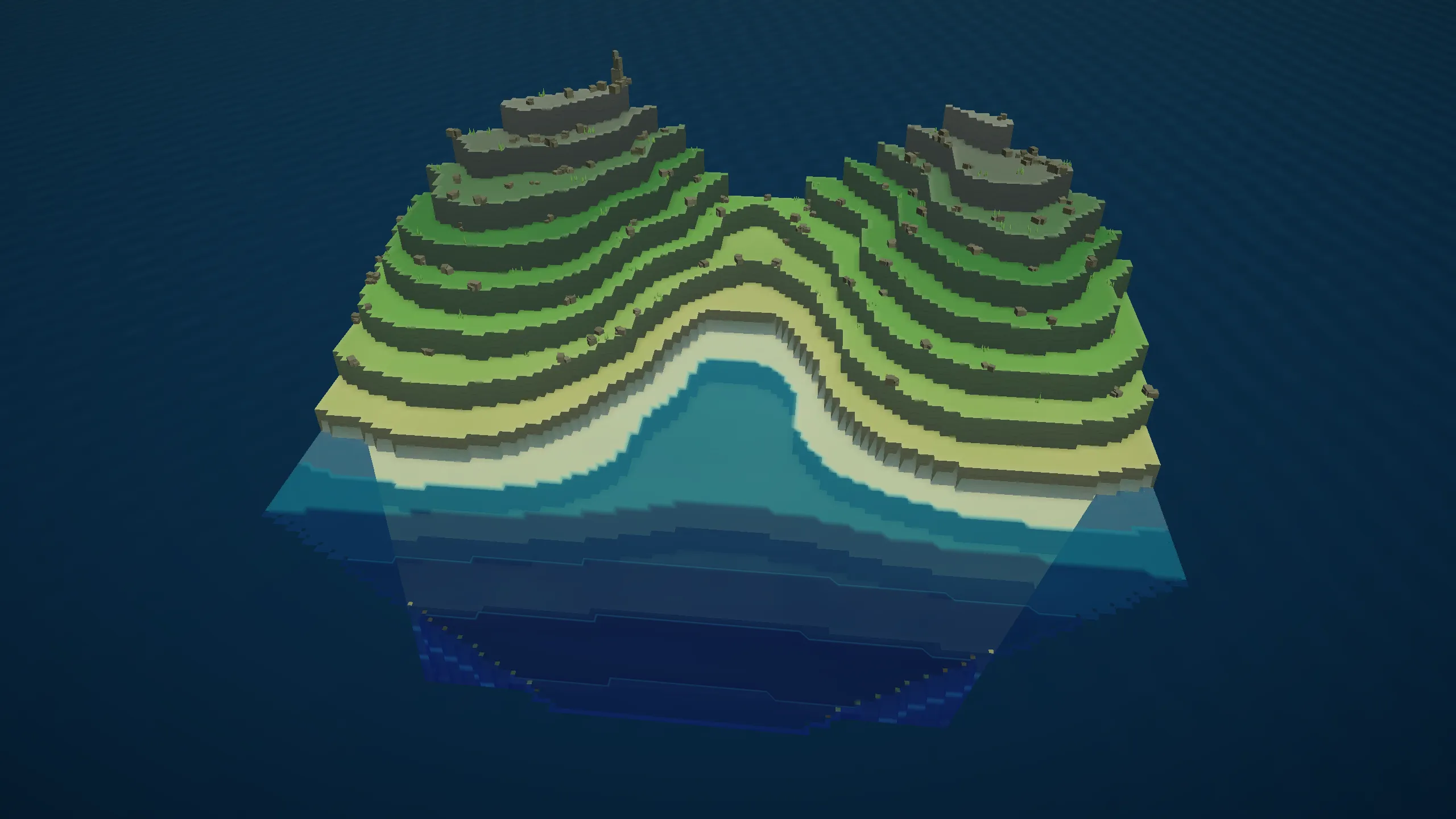 Compartment coast sub-biome terrain